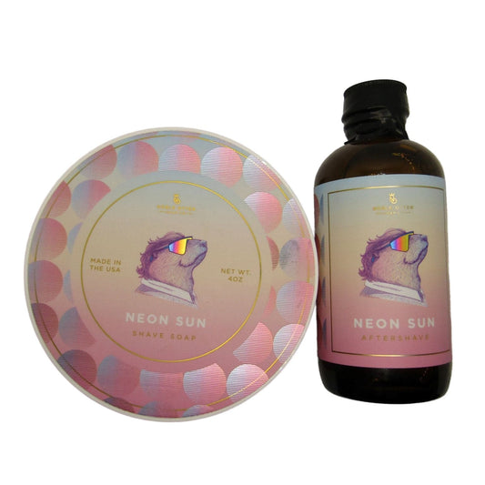Neon Sun Shaving Soap and Aftershave Splash - by Noble Otter (Pre-Owned)