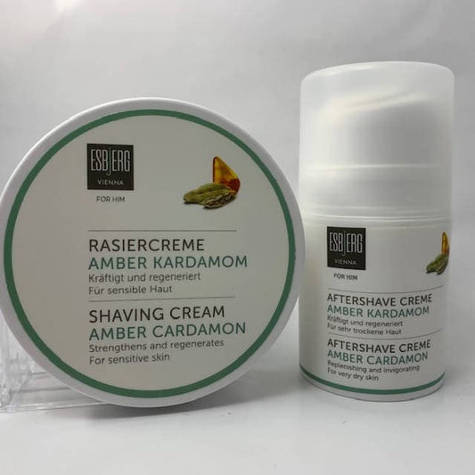 Amber Kardamom Shaving Cream and Aftershave Balm - by Esbjerg (Pre-Owned)