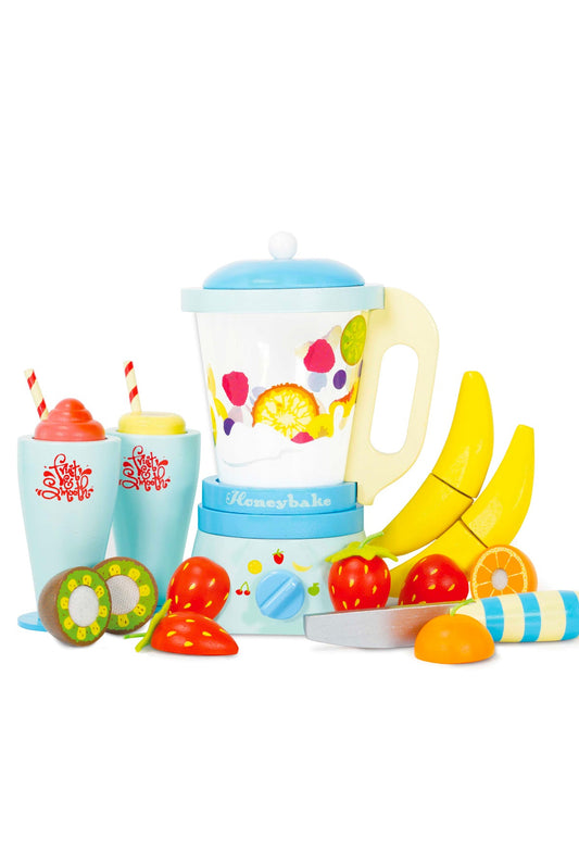 Blender & Wooden Fruit Set