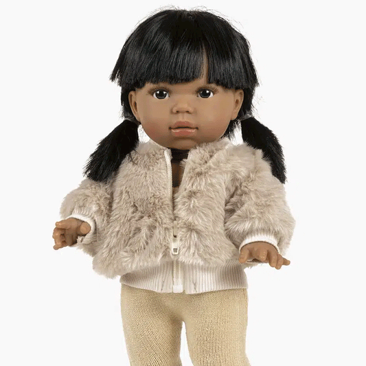 Louison Faux Fur Jacket | Pebble