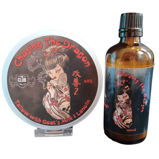 Chasing the Dragon Shaving Soap (Kaizen 2) and Splash - by The Club (Pre-Owned)