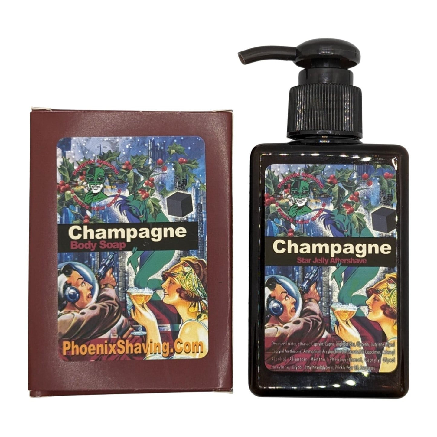 Champagne Star Jelly Aftershave and Body Soap- by Phoenix Artisan Accoutrements (Pre-Owned)