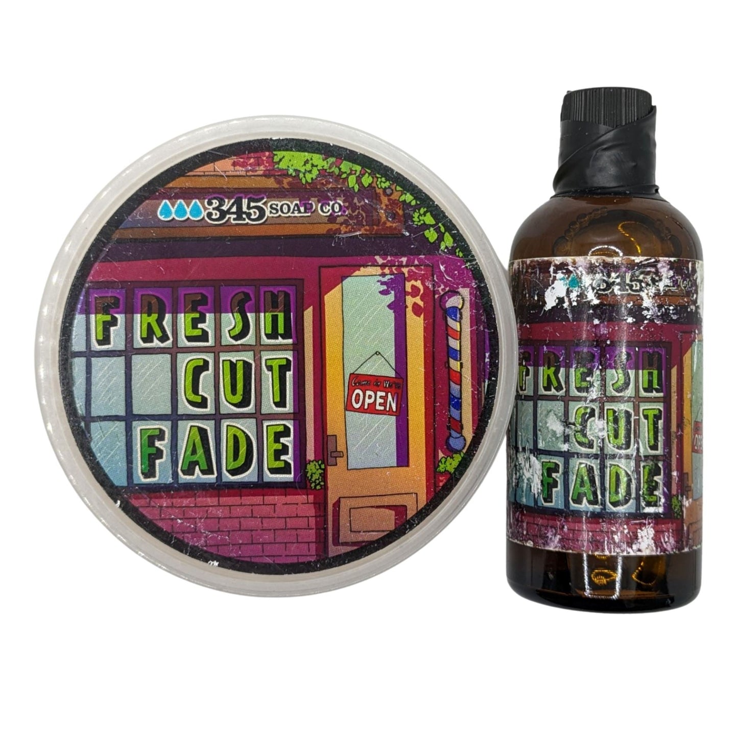 Fresh Cut Fade Shaving Soap and Splash - by 345 Soap Co (Pre-Owned)