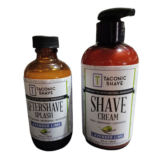Lavender & Lime Shaving Cream and Splash - by Taconic Shave (Pre-Owned)