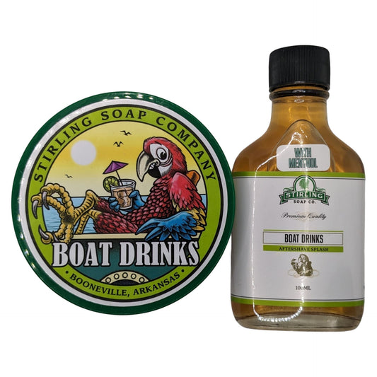 Boat Drinks Shaving Soap and Splash - by Stirling Soap Co. (Pre-Owned)