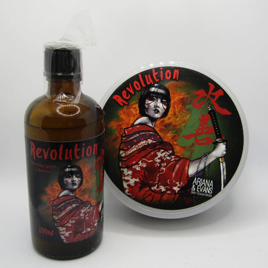 Revolution Shaving Soap (Kaizen) and Aftershave Splash - by brand_Ariana & Evans (Pre-Owned)